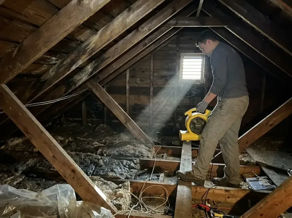 attic-water-damage-drying-proc-007 — frequently asked questions, Emergency Water Extraction & 24/7 Flood Response in Belle P…